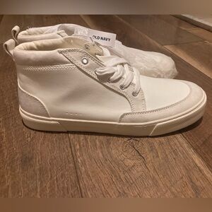 Old Navy Men's White High-Top Sneakers